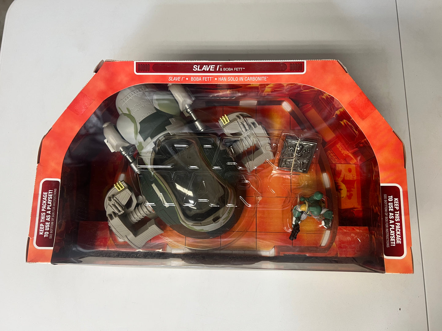 NIB Star Wars Galactic Heroes Slave 1 Set - Boba Fett and Han Solo in Carbonite