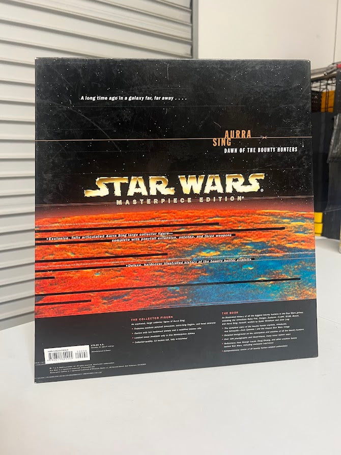 NIB Star Wars Masterpiece Edition : Limited Edition Deluxe Illustrated History and Exclusive Aurra Sing Large Collector Figure