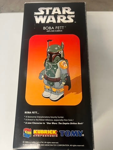 NIB Star Wars Boba Fett Kubrick 400% Figure