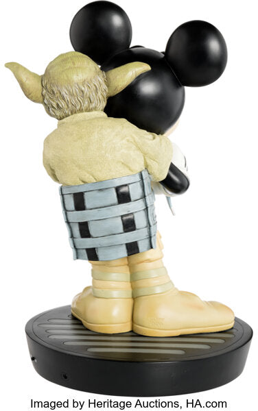NIB RARE: Star Wars Mickey Mouse as Luke Skywalker with Yoda LIMITED EDITION FIGURE by