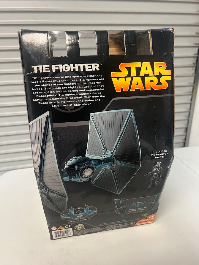 NIB Star Wars Tie Fighter with Larger Scale Wings and Tie Pilot