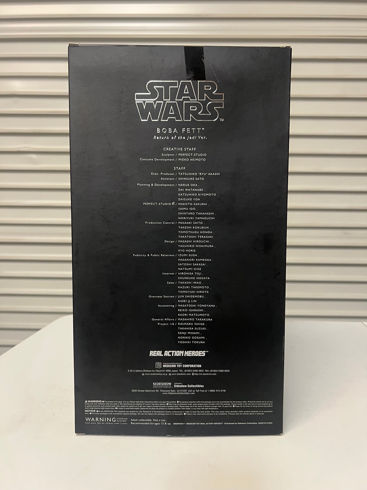 NIB Star Wars Boba Fett Sixth Scale Figure - Real Action Heroes by Medicom Toys