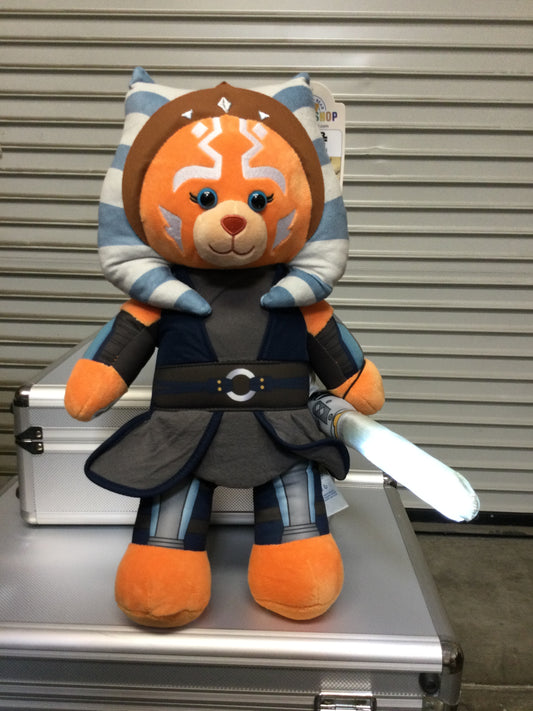 Build A Bear Star Wars Mandalorian Ahsoka Tano Teddy Bear With Light Saber
