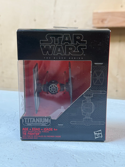 First Order Special Forces Tie Fighter: Titanium Series / Black Series Figure
