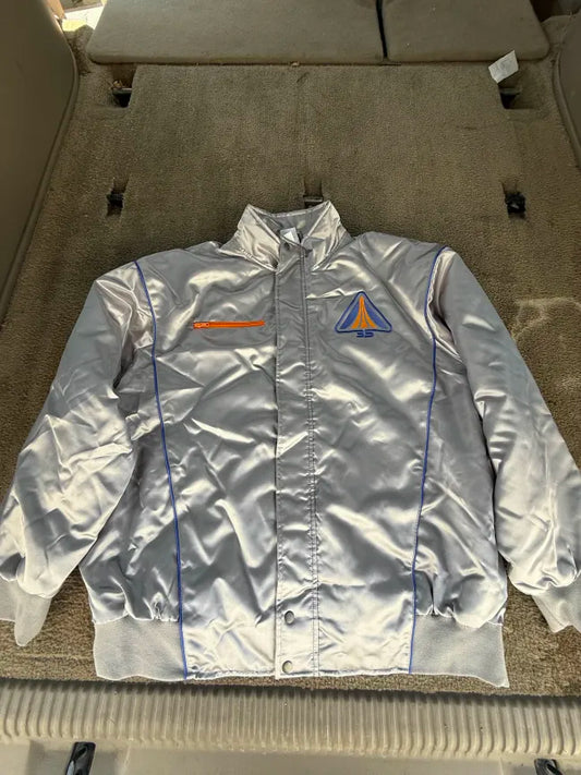 Star Tours 35 Year Anniversary Mens XXL Silver Bomber Jacket