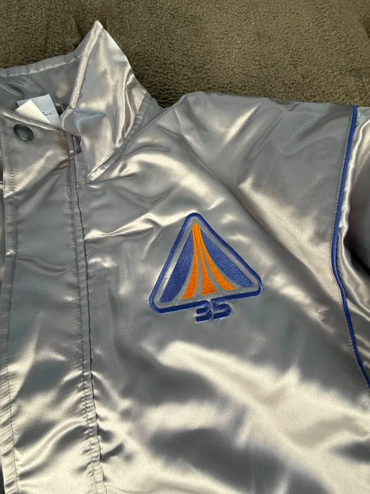 Star Tours 35 Year Anniversary Mens XXL Silver Bomber Jacket