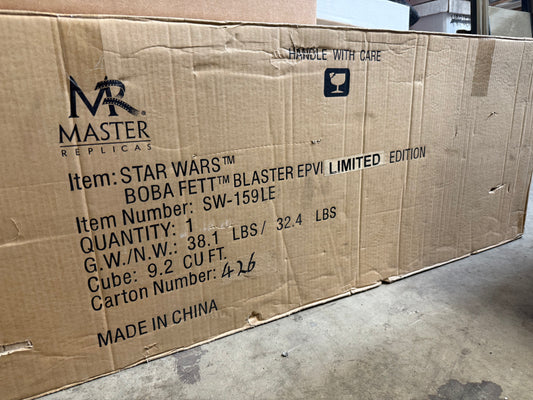 BOBA FETT RETURN OF THE JEDI BLASTER EPVI (SW-159LE) by Master Replicas