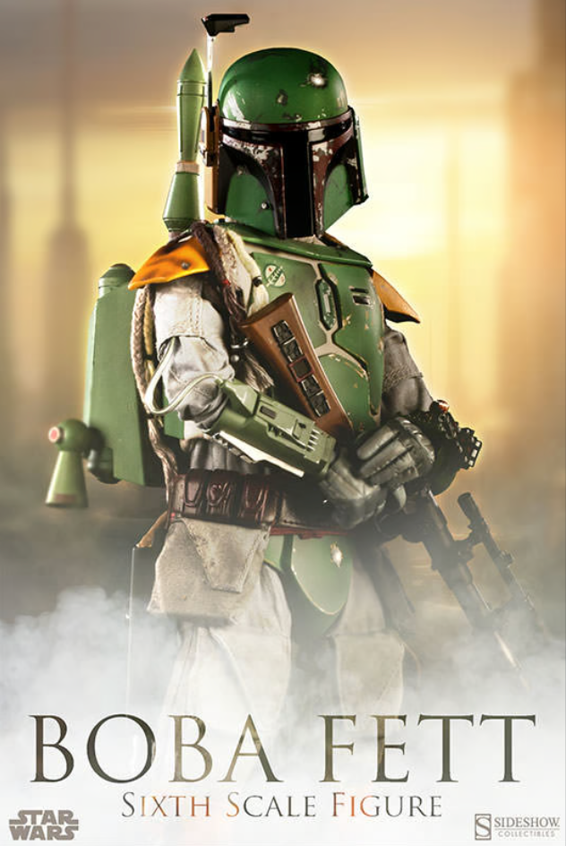 NIB Star Wars Boba Fett 1/6 Scale Scum & Villainy - Sideshow Collectibles #2128
