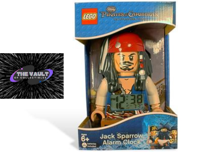 Lego Pirates of the Caribbean Jack Sparrow Minifigure Clock