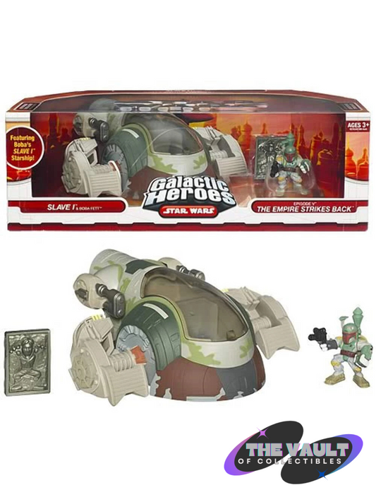 NIB Star Wars Galactic Heroes Slave 1 Set - Boba Fett and Han Solo in Carbonite