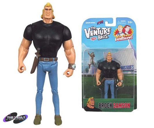 NIB The Venture Bros. Brock Samson (Black Shirt) 3 3/4-Inch Action Figure