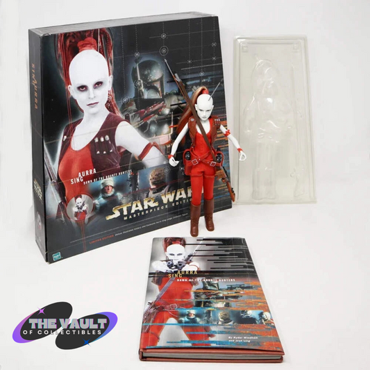 NIB Star Wars Masterpiece Edition : Limited Edition Deluxe Illustrated History and Exclusive Aurra Sing Large Collector Figure