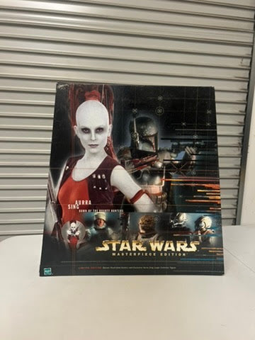 NIB Star Wars Masterpiece Edition : Limited Edition Deluxe Illustrated History and Exclusive Aurra Sing Large Collector Figure