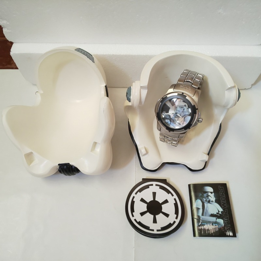 Limited Edition 2003 Fossil Stormtrooper Helmet Watch Case Holder