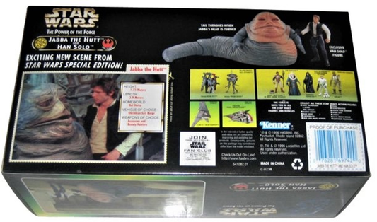 SW Power of the Force Jaba the hutt and Han Solo