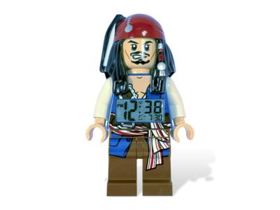 Lego Pirates of the Caribbean Jack Sparrow Minifigure Clock