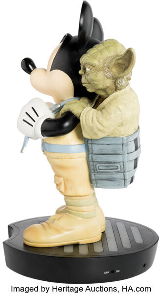 NIB RARE: Star Wars Mickey Mouse as Luke Skywalker with Yoda LIMITED EDITION FIGURE by